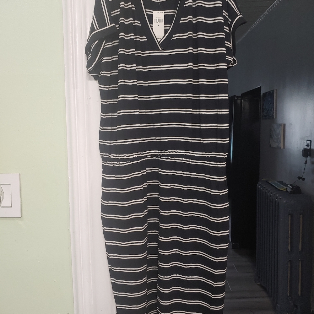 Banana Republic Dress Black Womens BRAND NEW - Picture 4 of 14